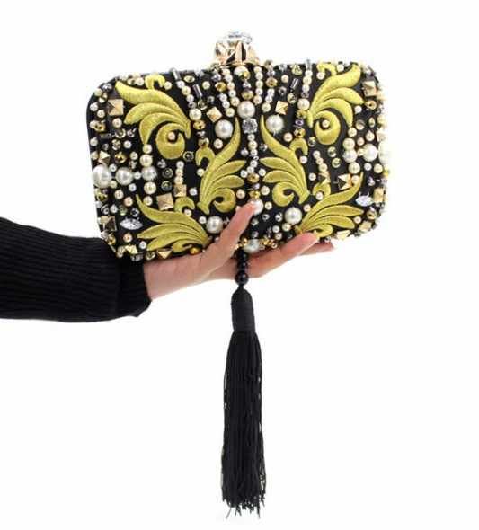 Diamonds and Pearls Luxe Evening Clutch