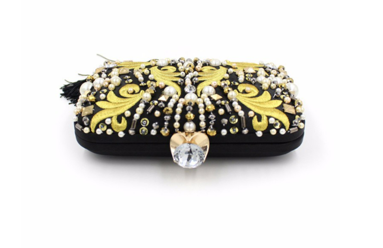 Diamonds and Pearls Luxe Evening Clutch